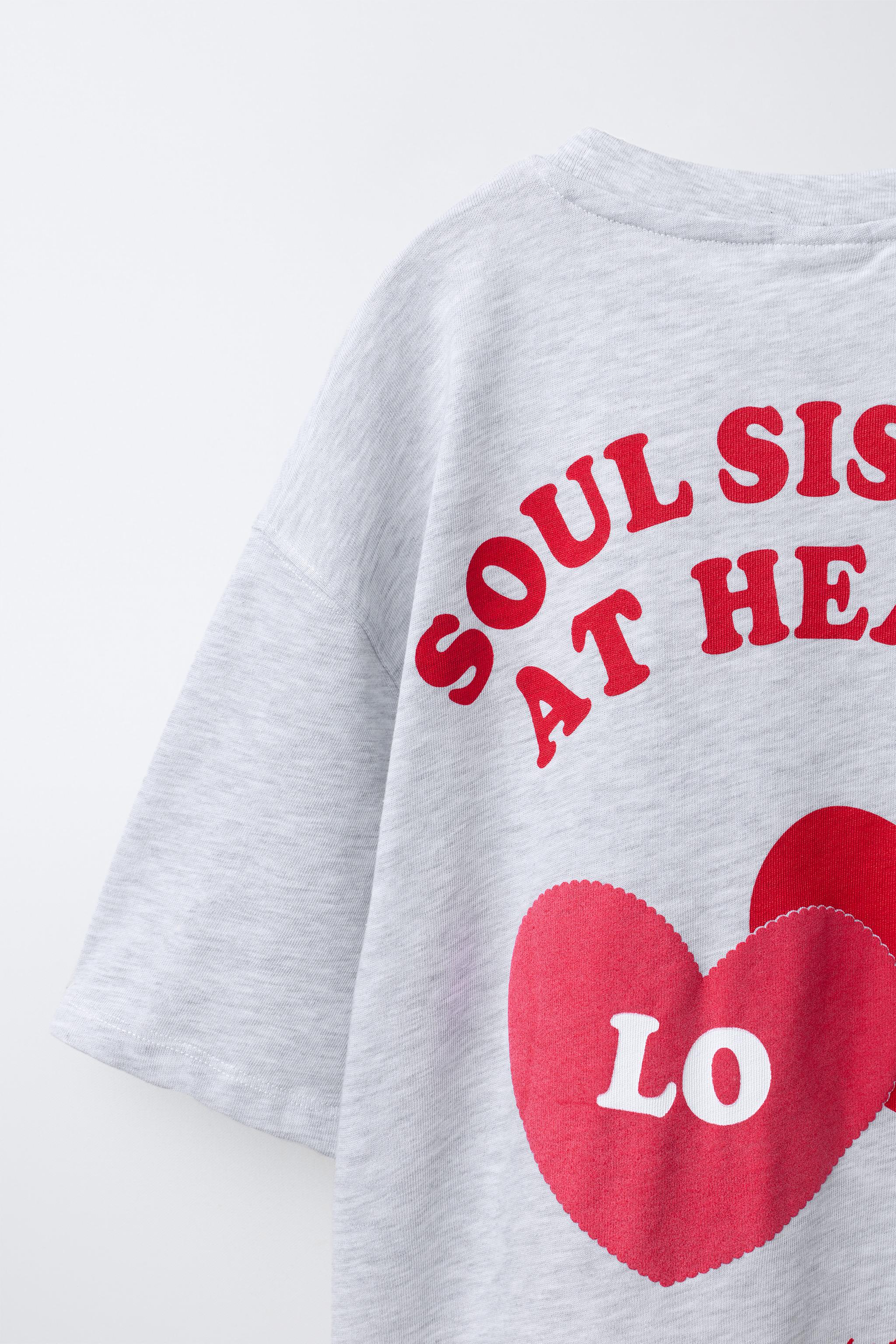 HEART PRINT T-SHIRT